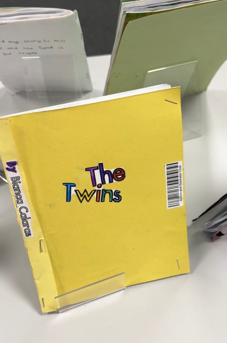 Front cover of a book written by a student at author club