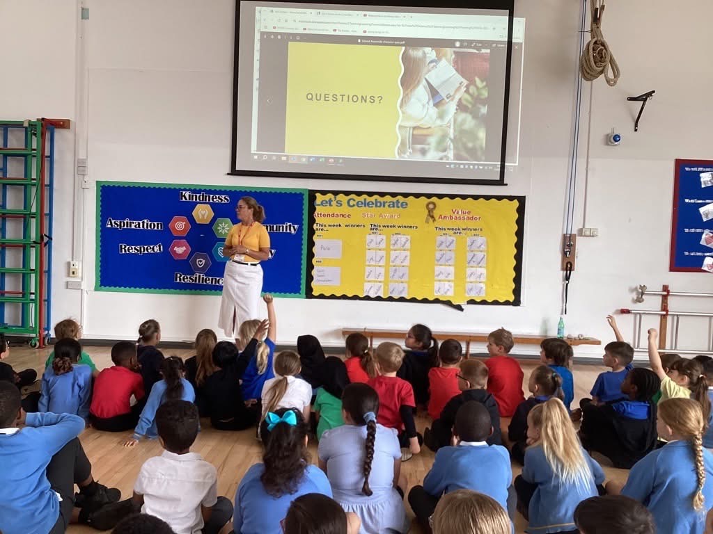 Lexi Rees taking a million qs during assembly